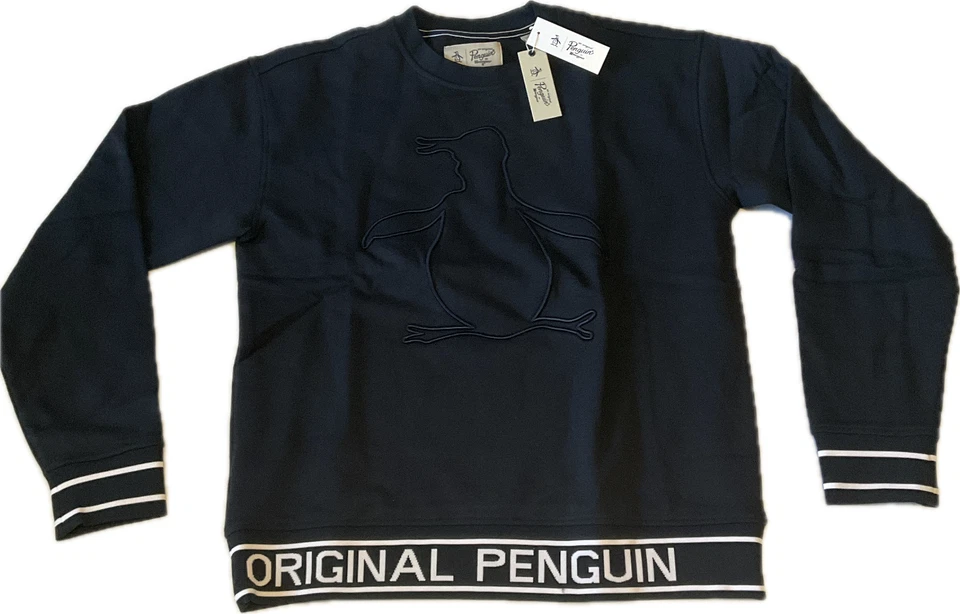 Moletom An Original Penguin Pullover Masculino Tamanho M Azul - Imagem 1 de 4