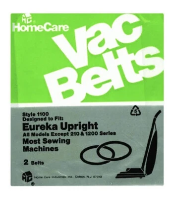 1 pack of 2  Style 1100 Eureka Upright Vac Belts & Sewing Machines Home Care NEW - Image 1 of 4