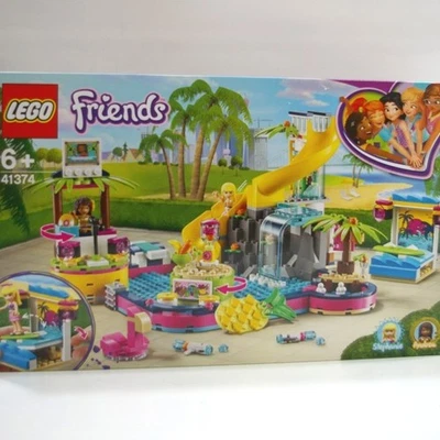 LEGO 41374 Amigos Piscina Fiesta Tobogán Acuático Flotador en Forma de Flamenco de Japón Foto 1 de 4