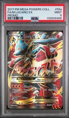 Pokémon M Lucario EX 55a/111 Holo 2017 PSA 9 Mint Ultra Rare NEW CERT CLEAN - Image 1 of 2