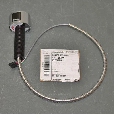 Conjunto Sensor Sloan On-Q EL3500A, Cable Blindado 18", 0305946PK, Cromo Foto 1 de 4