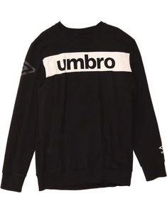 UMBRO Womens Graphic Sweatshirt Jumper UK 18 XL Black DO30 - Picture 1 of 4