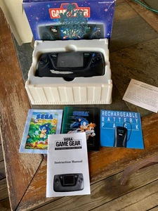 Sega Game Gear Sonic 2 Bundle Handheld Game System Near Complete Box - Picture 1 of 12