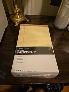 The Legal Pad Plus Perforated Legal Pads, Pack Of 12, 8.5 X 14 Inches - Picture 1 of 3