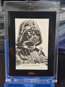 Topps Star Wars Darth Vader Sketch Card by Chris Ring 1/1 Original Art - Picture 1 of 2