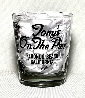 TONY'S ON THE PIER ~ 12 oz. Mai Tai or Fire Chief Glass ~ Redondo Beach, CA - Image 1 of 4