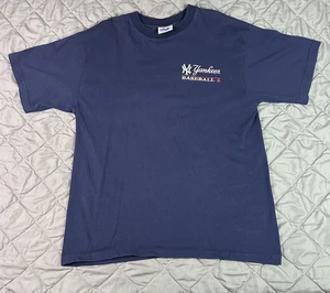 VINTAGE Majestic New York Yankees Shirt Herren XL blau MLB Baseball Bronx NYC - Bild 1 von 7