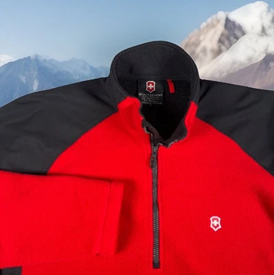 Victorinox Softshell Tech 1/2 Zip Jacket Mens L Fleece Polartec Sweater-EUC - Image 1 of 4