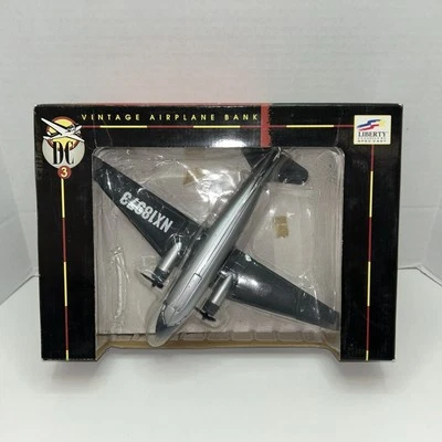 Avión de transporte vintage Air, Liberty Douglas DC3, fundido a presión - banco juguete - 1:72 - nuevo en caja Foto 1 de 4