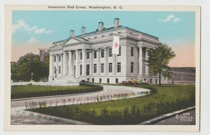 American RED CROSS BUILDING 17th Street Harris & Ewing Washington DC Postcard WB - Picture 1 of 2