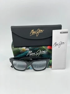 MAUI JIM Polarized Sunglasses MJ540 02UTD Mongoose Black Grey NIB Man United - Picture 1 of 7
