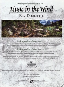 1997 BEV DOOLITTLE Art Gallery Exhibit Music In The Wind 1-Pg Magazine PRINT AD - Picture 1 of 1
