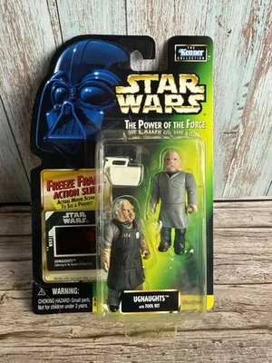 Figura de acción Star Wars Power of the Force Ugnaughts con kit de herramientas diapositiva de acción Foto 1 de 4