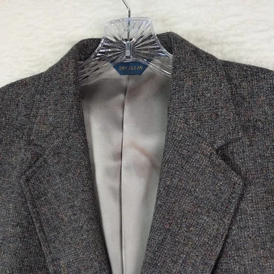 VTG Pendleton Mens Wool Blazer Sz 46L Multi Jacket Sport Coat Tweed Elbow Patch - Image 1 of 4