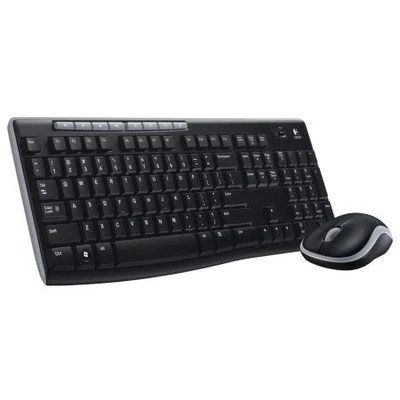 Logitech Mk270 Wireless Keyboard And Mouse Desktop Kit Usb Spill Resistant - Image 1 of 3