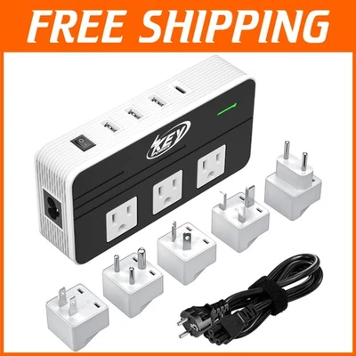 Worldwide Voltage Converter & USB-C Travel Adapter - Image 1 of 4