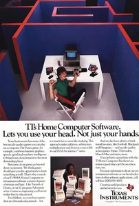 1983 Texas Instruments: Home Computer Software, Use Your Head Vintage Print Ad - Picture 1 of 1
