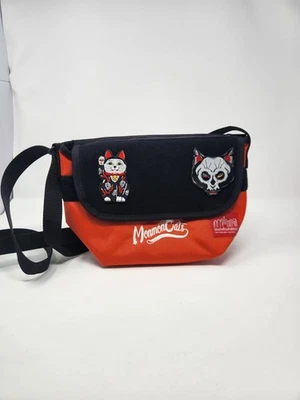 Bolso Mensajero Manhattan Portage Monmon Cats Collaboration Negro Naranja Nylon Foto 1 de 4