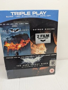 BATMAN TRIPLE PLAY BOXSET + DARK KNIGHT RISES BLU-RAY 2012 - 7 DISCS PRISTINE - Picture 1 of 4