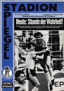 II. BL 83/84 MSV Duisburg - Alemannia Aachen, 11.02.1984 - Bild 1 von 1