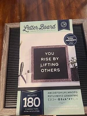 2021 New View Gifts and Accessories 12" x 12" x 1.5" Letter board. New - Image 1 of 3