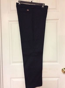 Dickies Mens Pants Waist Size 38 Inseam 32 Black Polyester Cotton New Y9 - Picture 1 of 4