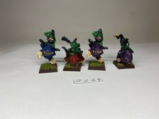  Warhammer Fantasy Orcs and Goblins   - Squig Hoppers - Painted Metal OOP  x4
