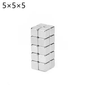 20x Strong 5x5x5 mm N45 Neodymium Block Rare Earth Magnets | DIY Craft Fridge - Bild 1 von 3