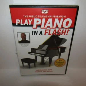 Play Piano In A Flash! Instructional Video DVD Scott Houston New Tear on Wrapper - Foto 1 di 9