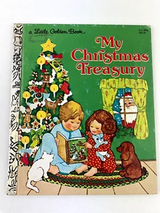 My Christmas Treasury Green Cover A Little Golden Book 1976 455-31 - Imagen 1 de 10
