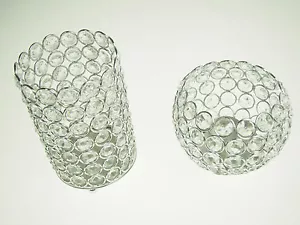 Acrylic Crystal Metal Candle holder Table Center Piece Decor Lighting Wedding - Picture 1 of 8