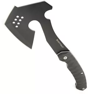 Sheffield Standoff Axe 4.5" Black 420 Steel Head Black Rubberized ABS Handle - Picture 1 of 1