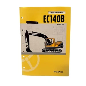 LIBRO MANUAL DE OPERACIÓN Y MANTENIMIENTO DEL OPERADOR DE EXCAVADORA VOLVO EC140B Ser Nº 11523 - Imagen 1 de 16