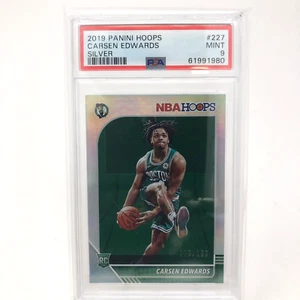 2019-20 Hoops Rookie RC #227 Carsen Edwards Argento /199 PSA 9 Foil Holo - Foto 1 di 2