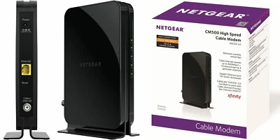NETGEAR CM500-100NAS (16 x 4) High Speed Cable Modem 680 Mbps Docsis 3.0 Black - Image 1 of 3