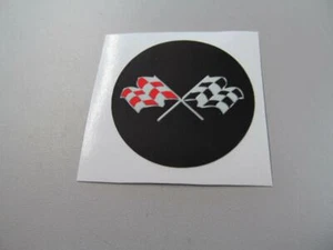 Juego de 4 calcomanías laminadas emblema de tapa central estilo Corvette D6 - Imagen 1 de 1