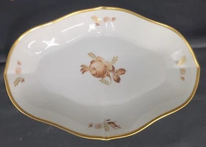 Royal Copenhagen Brown Rose Oval Assiette No 9026 - Picture 1 of 2