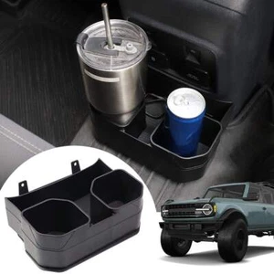Removable Rear Dual Cup Holder Magnetic for Ford for Bronco 2021 2022 2023+ - Picture 1 of 12