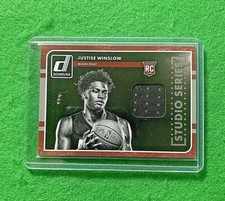 JUSTISE WINSLOW PATCH ROOKIE CARD MIAMI HEAT RC 2015-16 DONRUSS BASKETBALL RC 