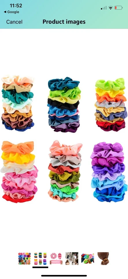 10 штук большие атласные резинки для густых тонких волос, мягкие шелковые резинки для волос - Изображение 1 из 2