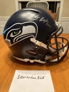 SHAUN ALEXANDER SIGNED SEATTLE SEAHAWKS FULL SIZE AUTHENTIC HELMET - Picture 1 of 7