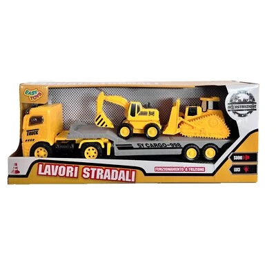 Auto Carro Attrezzi Camion Trasporti lavori Stradali Luci e Suoni Scala 1:16 - Immagine 1 di 2