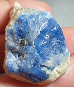 Blue Sodalite Mineral Specimen Rough Lapidary 20.8 Gram Natural From Afghanistan - Picture 1 of 21