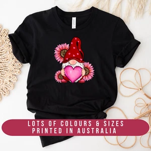 Valentine's Day T-Shirt, Spread the Love, Gnome, Flower Shirt, Valentine's Gift, - Picture 1 of 2