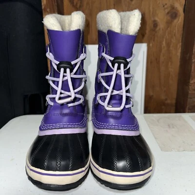 Сапоги Sorel женские фиолетовые Yoot PAC водонепроницаемые зимние для снега размер 4  - Изображение 1 из 4