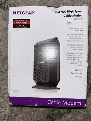 NETGEAR CM700-100NAS High Speed Cable Modem - Image 1 of 2