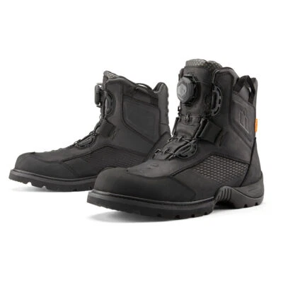 Botas de motocicleta impermeables Icon Stormhawk - negras Foto 1 de 4
