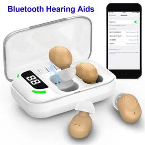 16-Channel Digital Bluetooth Hearing Aids Voice Amplifiers with USB Charging Box - Picture 1 of 10