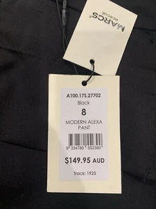 Marcs women’s Black Modern Alexa pants size 8 Brand New With Tags - Picture 1 of 4