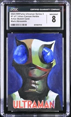 2024 RRParks Ultraman Series 3 Original Artist Sketch Card 1/1 Artwork CGC 8 - Image 1 of 2